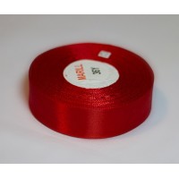 Атласная лента 2,5 см, красная